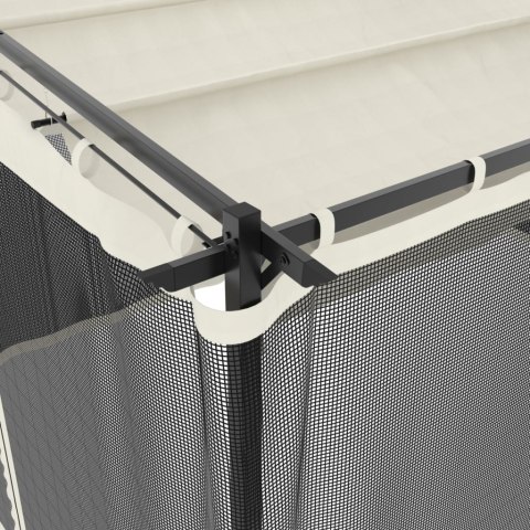 ALTANKA ZE ŚCIANAMI Z SIATKI KREMOWA 4X3M STAL