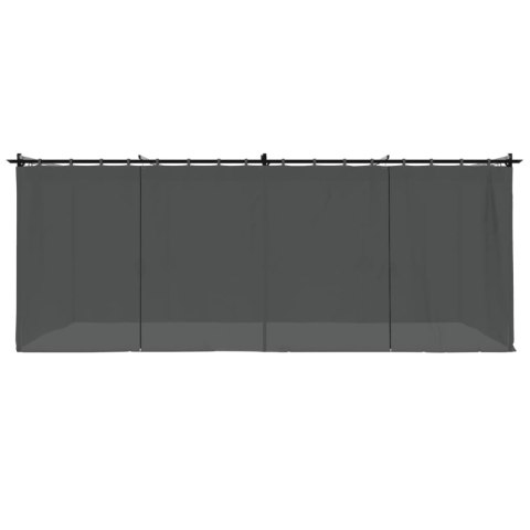 ALTANA OGRODOWA Z ZASŁONAMI ANTRACYTOWA 6X3M STAL