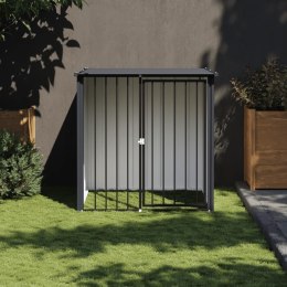 BUDA DLA PSA Z DACHEM CZARNA 110X103X109CM STAL