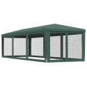 NAMIOT IMPREZOWY Z 8 ŚCIANAMI Z SIATKI ZIELONY 3X9M HDPE