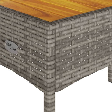 OGRODOWA ŁAWKA 2-OS. Z PODUSZKAMI I STOLIKIEM SZARY POLIRATTAN