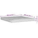 MATERAC PIANKOWY BIAŁY 200X200CM TWARDOŚĆ H2/H3