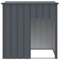 BUDA DLA PSA Z DACHEM ANTRACYTOWA 110X103X109CM STAL