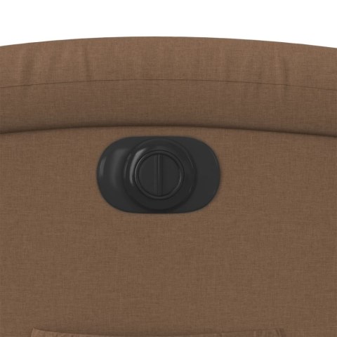 PODNOSZONY FOTEL MASUJĄCY ELEKTRYCZNY ROZKŁADANY BRĄZOWY