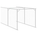 BUDA DLA PSA Z WYBIEGIEM JASNOSZARA 110X609X110CM STAL