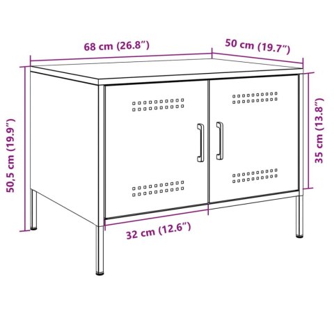 STOLIK KAWOWY OLIWKOWY 68X50X50,5CM STAL WALCOWANA NA ZIMNO