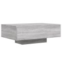STOLIK KAWOWY Z LED SZARY DĄB SONOMA 85X55X31CM