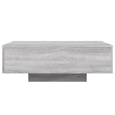 STOLIK KAWOWY Z LED SZARY DĄB SONOMA 85X55X31CM