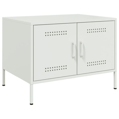 STOLIK KAWOWY BIAŁY 68X50X50,5CM STAL WALCOWANA NA ZIMNO