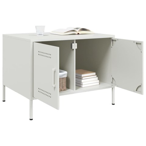 STOLIK KAWOWY BIAŁY 68X50X50,5CM STAL WALCOWANA NA ZIMNO