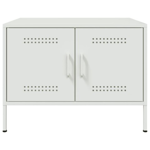STOLIK KAWOWY BIAŁY 68X50X50,5CM STAL WALCOWANA NA ZIMNO