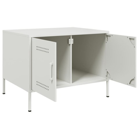 STOLIK KAWOWY BIAŁY 68X50X50,5CM STAL WALCOWANA NA ZIMNO
