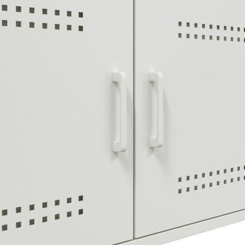STOLIK KAWOWY BIAŁY 68X50X50,5CM STAL WALCOWANA NA ZIMNO