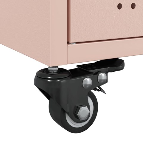 SZAFKA RTV RÓŻOWA 68X50X43,5CM STAL WALCOWANA NA ZIMNO