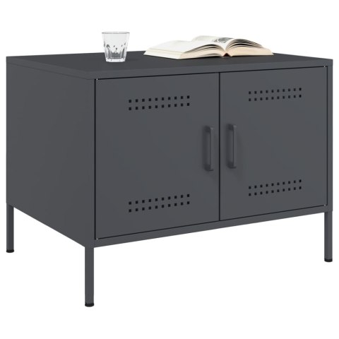 STOLIK KAWOWY ANTRACYT 68X50X50,5CM STAL WALCOWANA NA ZIMNO