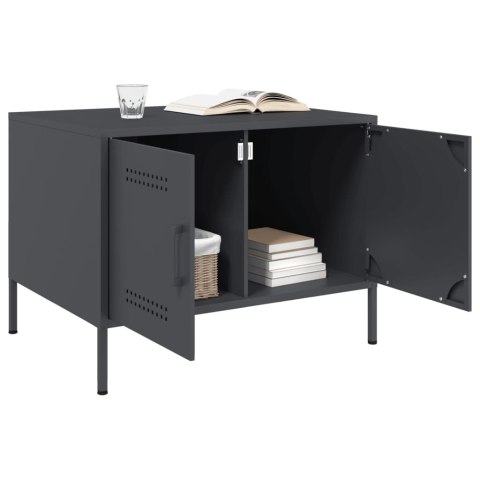 STOLIK KAWOWY ANTRACYT 68X50X50,5CM STAL WALCOWANA NA ZIMNO