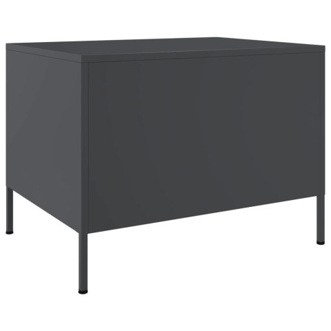 STOLIK KAWOWY ANTRACYT 68X50X50,5CM STAL WALCOWANA NA ZIMNO