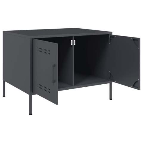 STOLIK KAWOWY ANTRACYT 68X50X50,5CM STAL WALCOWANA NA ZIMNO