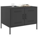 STOLIK KAWOWY CZARNY 68X50X50,5CM STAL WALCOWANA NA ZIMNO