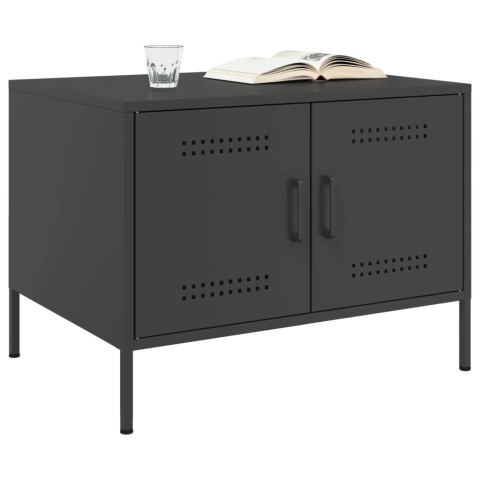 STOLIK KAWOWY CZARNY 68X50X50,5CM STAL WALCOWANA NA ZIMNO