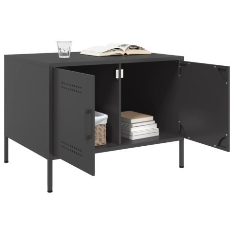 STOLIK KAWOWY CZARNY 68X50X50,5CM STAL WALCOWANA NA ZIMNO