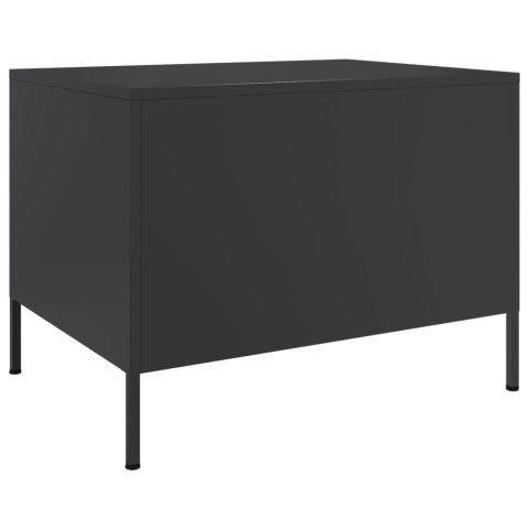 STOLIK KAWOWY CZARNY 68X50X50,5CM STAL WALCOWANA NA ZIMNO