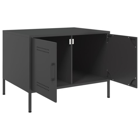 STOLIK KAWOWY CZARNY 68X50X50,5CM STAL WALCOWANA NA ZIMNO