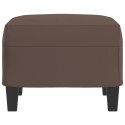 PODNÓŻEK BRĄZOWY 60X50X41CM SZTUCZNA SKÓRA