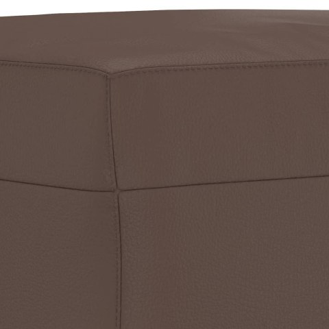 PODNÓŻEK BRĄZOWY 60X50X41CM SZTUCZNA SKÓRA