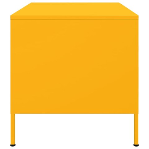 STOLIK KAWOWY MUSZTARDOWY 68X50X50,5 STAL WALCOWANA NA ZIMNO