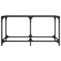 STOLIK KAWOWY ZE SZKLANYM BLATEM 78,5X40X40CM STAL