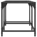STOLIK KAWOWY ZE SZKLANYM BLATEM 78,5X40X40CM STAL