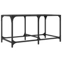 STOLIK KAWOWY ZE SZKLANYM BLATEM 78,5X40X40CM STAL