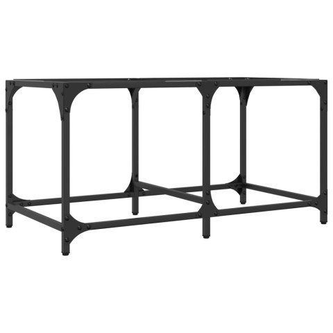 STOLIK KAWOWY ZE SZKLANYM BLATEM 78,5X40X40CM STAL
