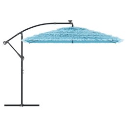 PARASOL OGRODOWY NA STALOWYM SŁUPKU NIEBIESKI 290X290X238CM