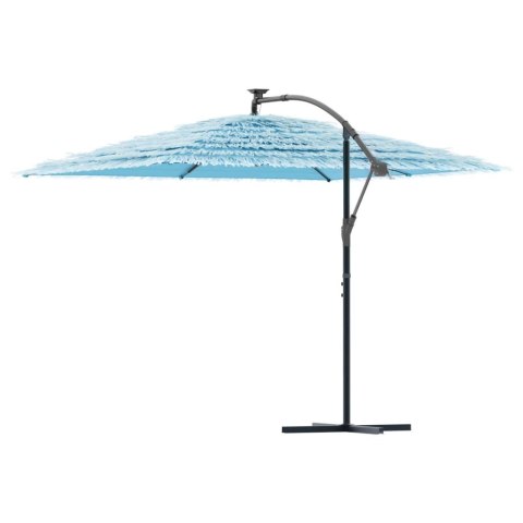 PARASOL OGRODOWY NA STALOWYM SŁUPKU NIEBIESKI 290X290X238CM