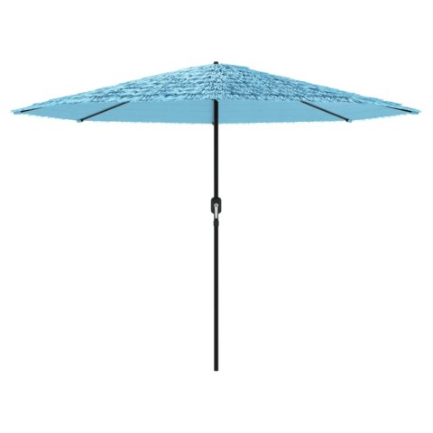 PARASOL OGRODOWY NA STALOWYM SŁUPKU NIEBIESKI 324X324X247CM
