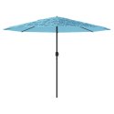 PARASOL OGRODOWY NA STALOWYM SŁUPKU NIEBIESKI 324X324X247CM