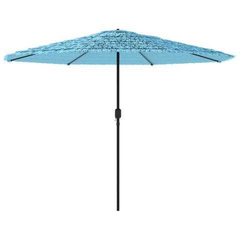 PARASOL OGRODOWY NA STALOWYM SŁUPKU NIEBIESKI 324X324X247CM