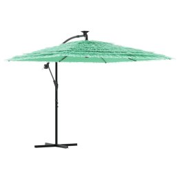 PARASOL OGRODOWY NA STALOWYM SŁUPKU ZIELONY 246X246X230CM