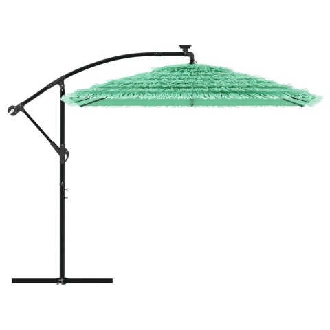 PARASOL OGRODOWY NA STALOWYM SŁUPKU ZIELONY 246X246X230CM