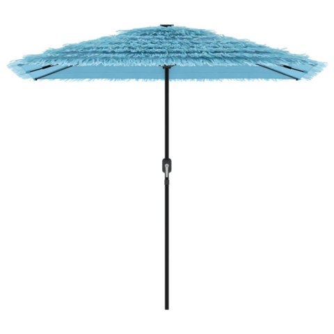 PARASOL OGRODOWY NA STALOWYM SŁUPKU NIEBIESKI 248X248X248CM
