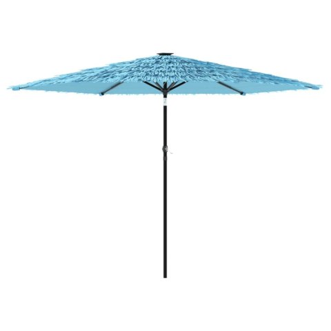 PARASOL OGRODOWY NA STALOWYM SŁUPKU NIEBIESKI 288X288X225CM