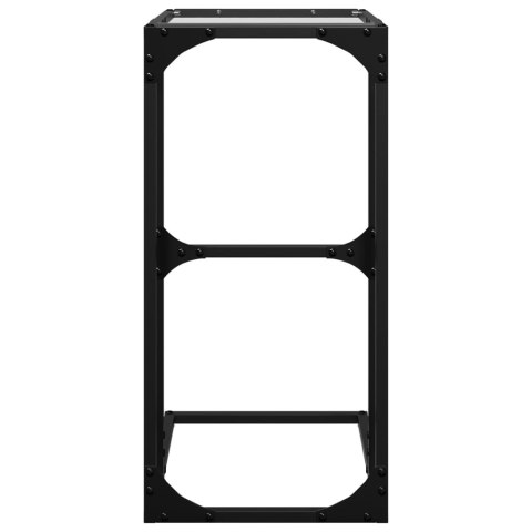 STOLIK BOCZNY ZE SZKLANYM BLATEM 40X30X61,5CM STAL