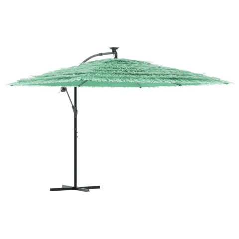 PARASOL OGRODOWY NA STALOWYM SŁUPKU ZIELONY 290X290X238CM