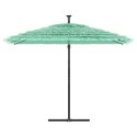 PARASOL OGRODOWY NA STALOWYM SŁUPKU ZIELONY 290X290X238CM