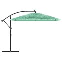 PARASOL OGRODOWY NA STALOWYM SŁUPKU ZIELONY 290X290X238CM