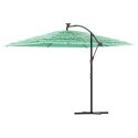 PARASOL OGRODOWY NA STALOWYM SŁUPKU ZIELONY 290X290X238CM
