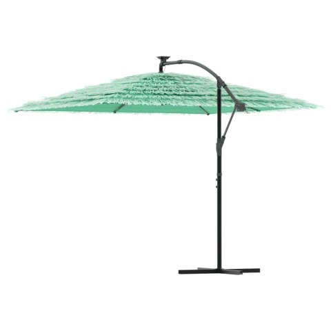 PARASOL OGRODOWY NA STALOWYM SŁUPKU ZIELONY 290X290X238CM