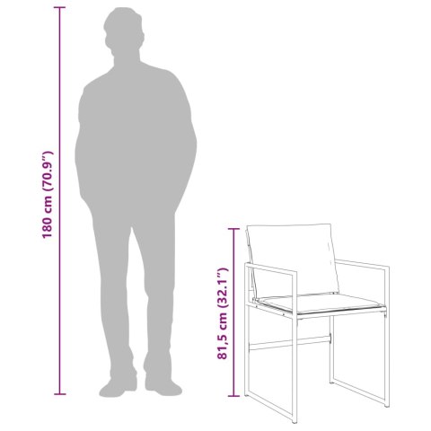 11-CZ. ZESTAW MEBLI OGRODOWYCH Z PODUSZKAMI BIAŁY TEXTILENE